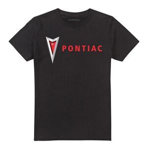 Pontiac Unisex Adult Modern Arrowhead T-Shirt / Black